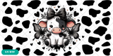 Mini Cow UVDTF Libbey Glass Can Tumbler Wrap
