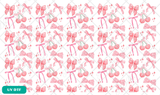 Pink Coquette Bows and Cherries Pen Wraps