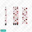Red lady bug uvdtf pen wrap
