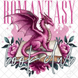 romantasy book club pink dragon uvdtf vinyl decal sticker