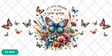 butterfly boho uvdtf libbey glass can tumbler wrap