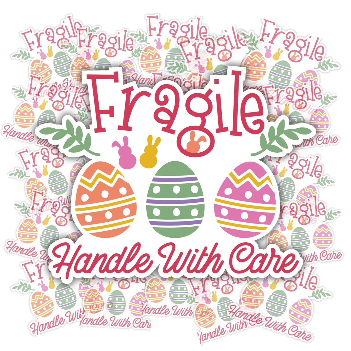 Easter Business Shipping matte vinyl sticker