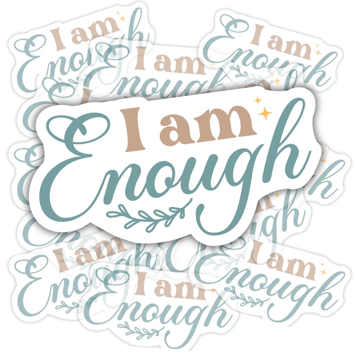Motivational matte vinyl sticker
