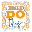 Motivational matte vinyl sticker