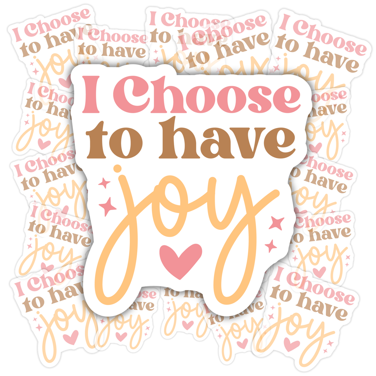 Motivational matte vinyl sticker