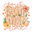 peach sweet summer time uv-dtf decal wrap for diy resin art