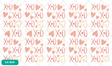 Valentine xo heart pen wraps