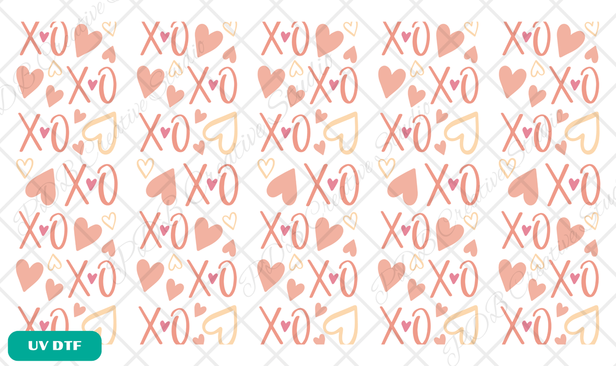 Valentine xo heart pen wraps