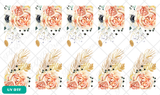 Peach floral feather boho pen wraps