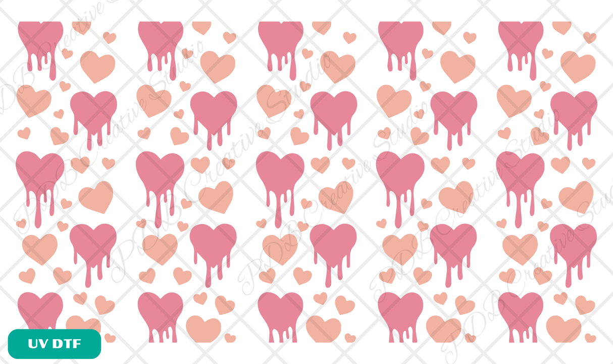 Pink heart pen wraps