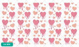Pink heart pen wraps