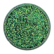 green multi-size glitter mix for art, body, nails and more - PDB Creative Studio