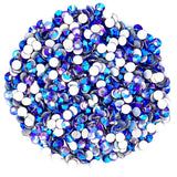 Tanzanite AB Blue purple ab Glam Glass® flatback, non hotfix rhinestones for art, body, nails and more - PDB Creative Studio