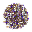 LT TOPAZ AB - CLEAR YELLOW PURPLE AB Glam Glass® flatback, non hotfix rhinestones for art, body, nails and more - PDB Creative Studio