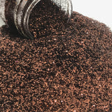 brown polyester glitter / PDB Creative Studio