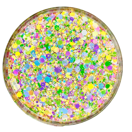 pastel custom multi-size glitter mix art, body, nails and more - PDB Creative Studio