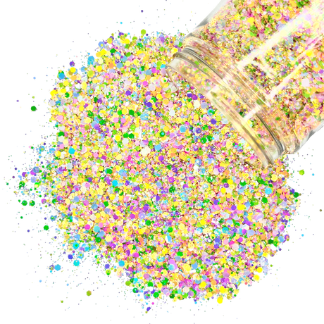 pastel custom multi-size glitter mix art, body, nails and more - PDB Creative Studio