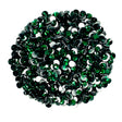 EMERALD - DARK GREEN Glam Glass® flatback, non hotfix rhinestones for art, body, nails and more - PDB Creative Studio