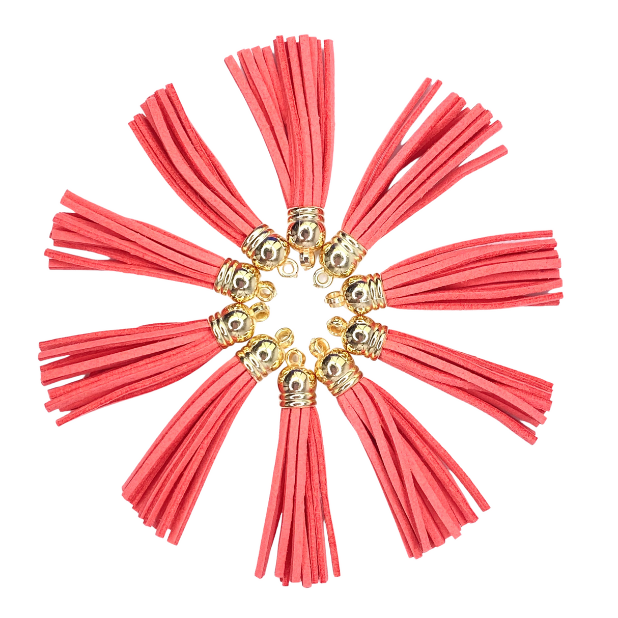 WATERMELON / GOLD LONG TASSELS - 11302