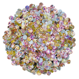 CHAMPAGNE PINK - PINK GREEN GOLD Glam Glass® flatback, non hotfix rhinestones for art, body, nails and more - PDB Creative Studio