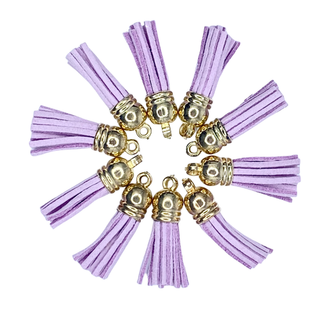 LAVENDER / GOLD TASSELS TASSELS 