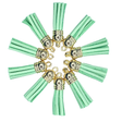LT. GREEN / GOLD TASSELS TASSELS 